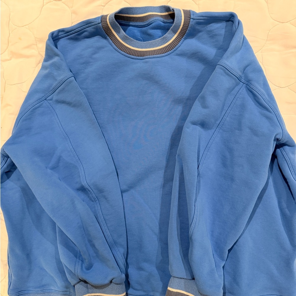 lululemon athletica Blue Crewneck Sweater